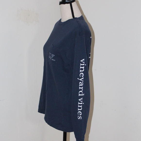Vineyard Vines, long sleeve Field Hockey shirt Navy Blue - Picture 2 of 6